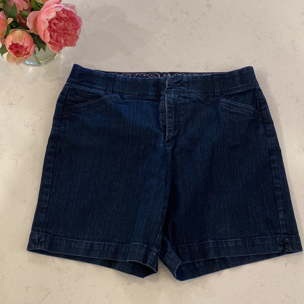 Intro by Jonathon Ross Elastic Waistband Bermuda Shorts Sz 10